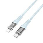 Купити Кабель USB Hoco U111 Transparent Discovery Edition PD20W Type C to Lightning, 5