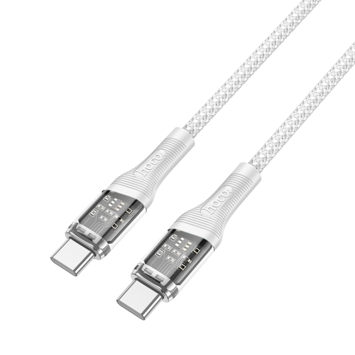 Купить USB Hoco U111 Transparent Discovery Edition 60W Type-C to Type-C, 6