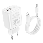 Купить Сетевое Зарядное Устройство Borofone BN9 Reacher PD/QC 35W Type-C to Lightning, 2
