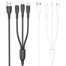 Купити Кабель USB Borofone BX71 3-in-1 IP+Type-C+Micro Купити Кабель USB Borofone BX71 3-in-1 IP+Type-C+Micro