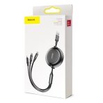 Купить USB Baseus Golden Loop 3-in-1 USB to Micro / Lightning / Type-C 3.5A 1.2m CAMLT-JH, 2