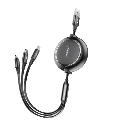 Купить USB Baseus Golden Loop 3-in-1 USB to Micro / Lightning / Type-C 3.5A 1.2m CAMLT-JH, 3