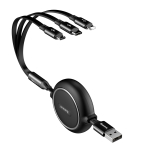 Купить USB Baseus Golden Loop 3-in-1 USB to Micro / Lightning / Type-C 3.5A 1.2m CAMLT-JH, 5