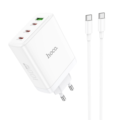 Купити Мережевий Зарядний Пристрій Hoco N31 Leader GAN PD 100W/QC 22.5W Type-C to Type-C
