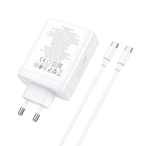 Купити Мережевий Зарядний Пристрій Hoco N31 Leader GAN PD 100W/QC 22.5W Type-C to Type-C, 2
