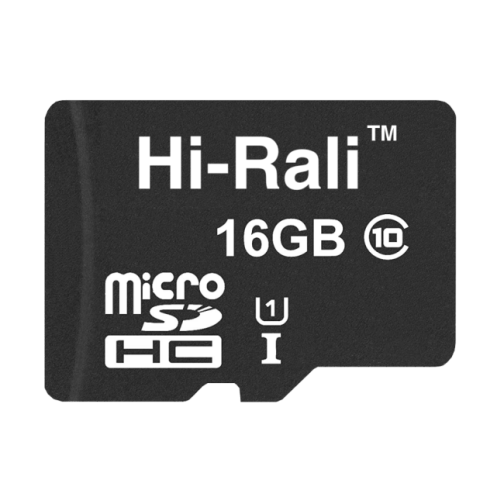 Купити Карта Пам'яті  Hi-Rali MicroSDHC 16gb UHS-1 10 Class, 2