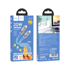Купити Кабель USB Hoco U113 Solid PD20W Silicone Type-C to Lightning