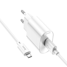 Купить Сетевое Зарядное Устройство Hoco C109A 1USB QC 18W+USB to Micro Купить Сетевое Зарядное Устройство Hoco C109A 1USB QC 18W+USB to Micro