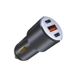 Купити Автомобільний Зарядний Пристрій XO CC45 PD30W PD+USB30W Shared 60W Metal, 3