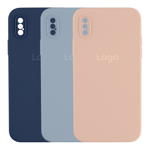 Чохол Silicone Case Square Full Camera для iPhone X/Xs