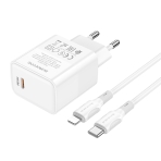 Купити Мережевий Зарядний Пристрій Borofone BA77A Insightful PD/QC 30W Type-C to Lightning