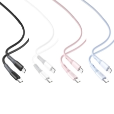 Купити Кабель USB XO NB-Q226A 27W Silicone two-color TYPE-C to Lightning Купити Кабель USB XO NB-Q226A 27W Silicone two-color TYPE-C to Lightning