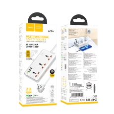 Купити Мережевий Подовжувач Hoco AC8A PD30W/QC18W/1C3A 1.5m