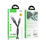 Купити Кабель USB Hoco U115 Transparent 100W With Display Type-C to Type-C 1.2m, 3