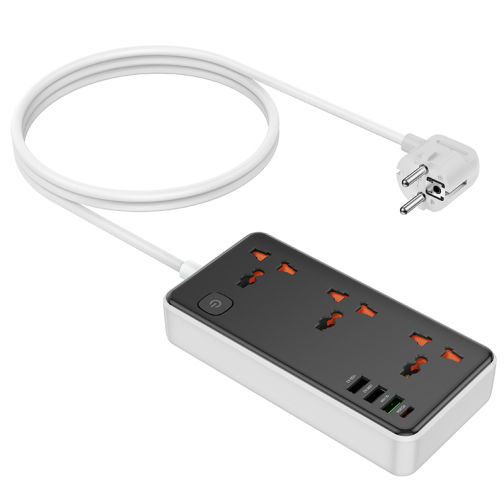 Мережевий Подовжувач Hoco AC8A 1USB-C / 3USB-A QC/PPS/PD30W / 3 Sockets 1.5m превью 7