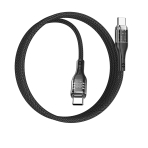 Купити Кабель USB Hoco U115 Transparent 100W With Display Type-C to Type-C 1.2m, 8