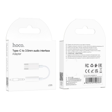Купить Переходник Hoco LS35 Type-C to AUX 3.5mm (female) 8cm Купить Переходник Hoco LS35 Type-C to AUX 3.5mm (female) 8cm