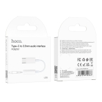 Купить Переходник Hoco LS35 Type-C to AUX 3.5mm (female) 8cm, 2
