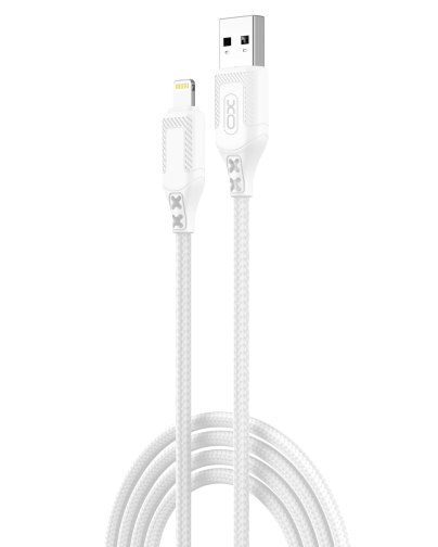 Кабель USB XO NB235 Zebra series Braided 2.4A Lightning превью 3