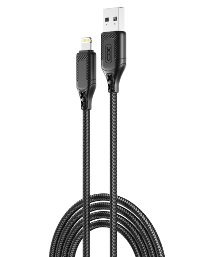Купити Кабель USB XO NB235 Zebra series Braided 2.4A Lightning, 4