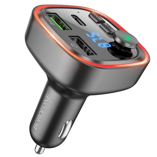 Купити FM-трансмітер Borofone BC48 Broad QC3.0 car BT FM transmitter, 3