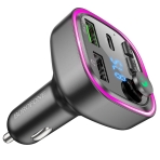 Купити FM-трансмітер Borofone BC48 Broad QC3.0 car BT FM transmitter, 4