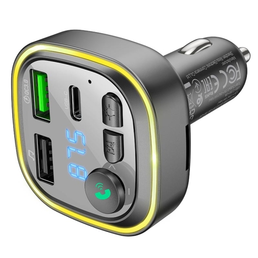 Купити FM-трансмітер Borofone BC48 Broad QC3.0 car BT FM transmitter, 5