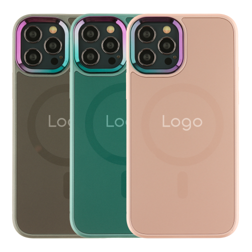 Чохол AG-Glass Chrome Camera with Magsafe для iPhone 12 Pro Max