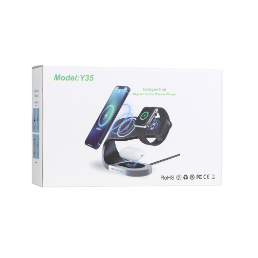 Бездротовий Зарядний Пристрій з MagSafe Y35 3in1 15W IP Version превью 7