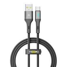 Купить USB YOKI LED YK-LE17 Type-C 3A 1.2m Купить USB YOKI LED YK-LE17 Type-C 3A 1.2m