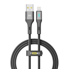 Купить USB YOKI LED YK-LE17 Lightning 2.4A 1.2m Купить USB YOKI LED YK-LE17 Lightning 2.4A 1.2m