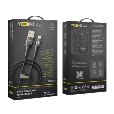 Купить USB YOKI LED YK-LE17 Lightning 2.4A 1.2m Купить USB YOKI LED YK-LE17 Lightning 2.4A 1.2m