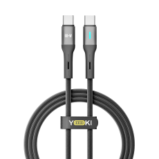 Купить USB YOKI LED YK-LE17 Type-C to Type-C 60W 1.2m Купить USB YOKI LED YK-LE17 Type-C to Type-C 60W 1.2m