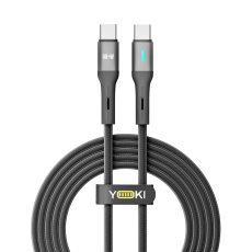 Купить USB YOKI LED YK-LE17 Type-C to Type-C 60W 2m Купить USB YOKI LED YK-LE17 Type-C to Type-C 60W 2m
