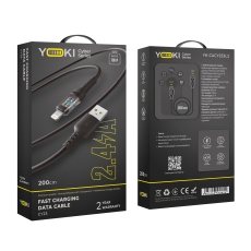 Купить USB YOKI CYBER YK-CY23 Lightning 2.4A 2m Купить USB YOKI CYBER YK-CY23 Lightning 2.4A 2m