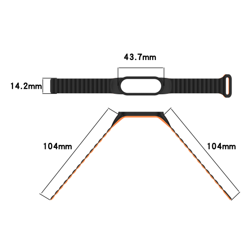 Ремінець для Xiaomi Mi Band 3/4/5/6/7 Silicone Link превью 16