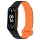 Купить Ремешок для Xiaomi Mi Band 3/4/5/6/7 Silicone Link Black/Orange
