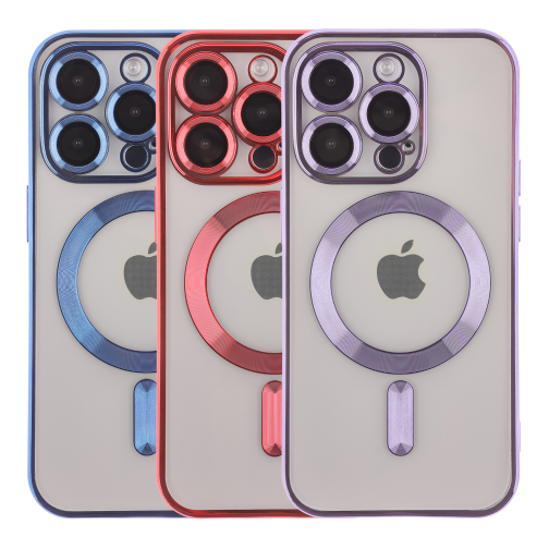 Чохол TPU Metallic Full Camera with Magsafe для iPhone 13 Pro
