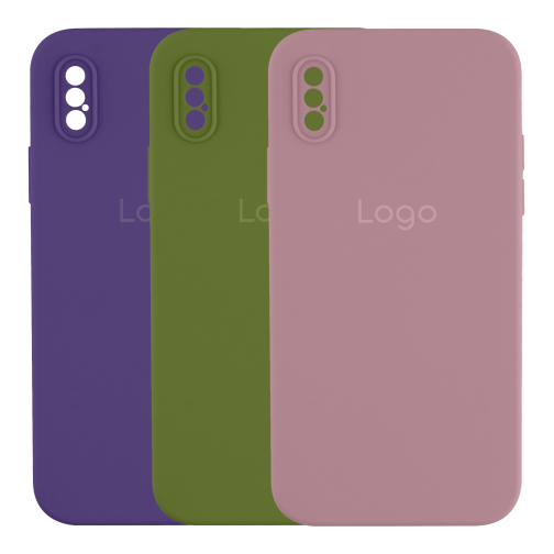 Чохол Silicone Case Square Full Camera для iPhone Xs Max
