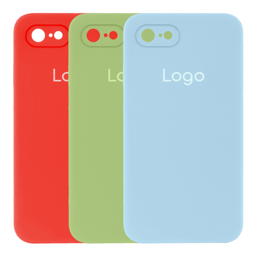Чохол Silicone Case Square Full Camera для iPhone 7/8/SE 2020