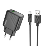 Купити Мережевий Зарядний Пристрій Hoco CS21A 1USB QC 18W+USB to Micro