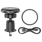 Купити Автотримач Borofone BH202 Seaside Magnetic Wireless 15W, 2