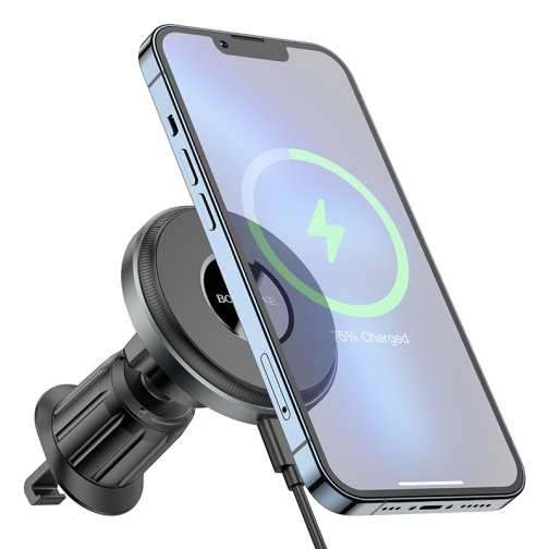 Купити Автотримач Borofone BH202 Seaside Magnetic Wireless 15W, 3