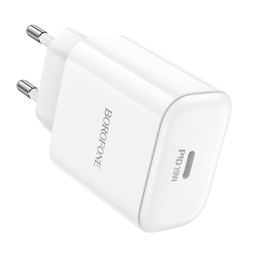 Купити Мережевий Зарядний Пристрій Borofone BA81A 1USB-C PD/QC 20W, 2