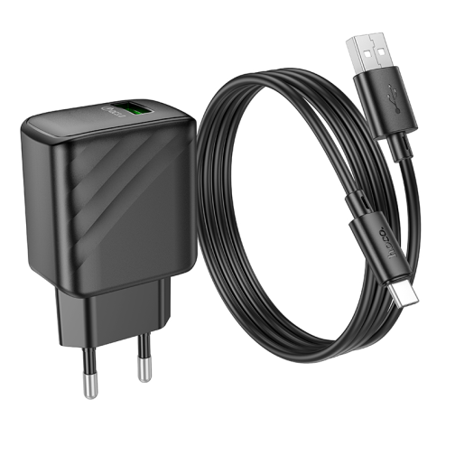 Мережевий Зарядний Пристрій Hoco CS21A 1USB QC 18W+USB to Type-C превью 5