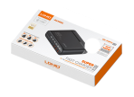 Купити Мережевий Зарядний Пристрій LDNIO A6140C 3USB/3USB-C GAN (100W+40W)140W LED Display 1.5m, 6