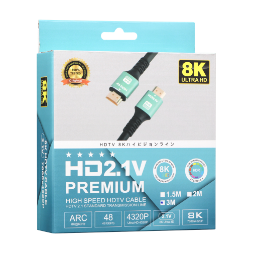 Кабель HDMI- HDMI 2.1V 3m 8K 120 fps превью 2