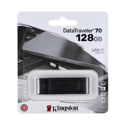 USB флеш-накопичувач 3.2 Kingston DataTraveler 70 128gb