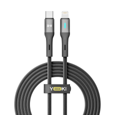 Купить USB YOKI LED YK-LE17 Type-C to Lightning 30W 2m Купить USB YOKI LED YK-LE17 Type-C to Lightning 30W 2m