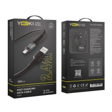 Купити Кабель USB YOKI CYBER YK-CY23 Lightning 2.4A 1.2m Купити Кабель USB YOKI CYBER YK-CY23 Lightning 2.4A 1.2m